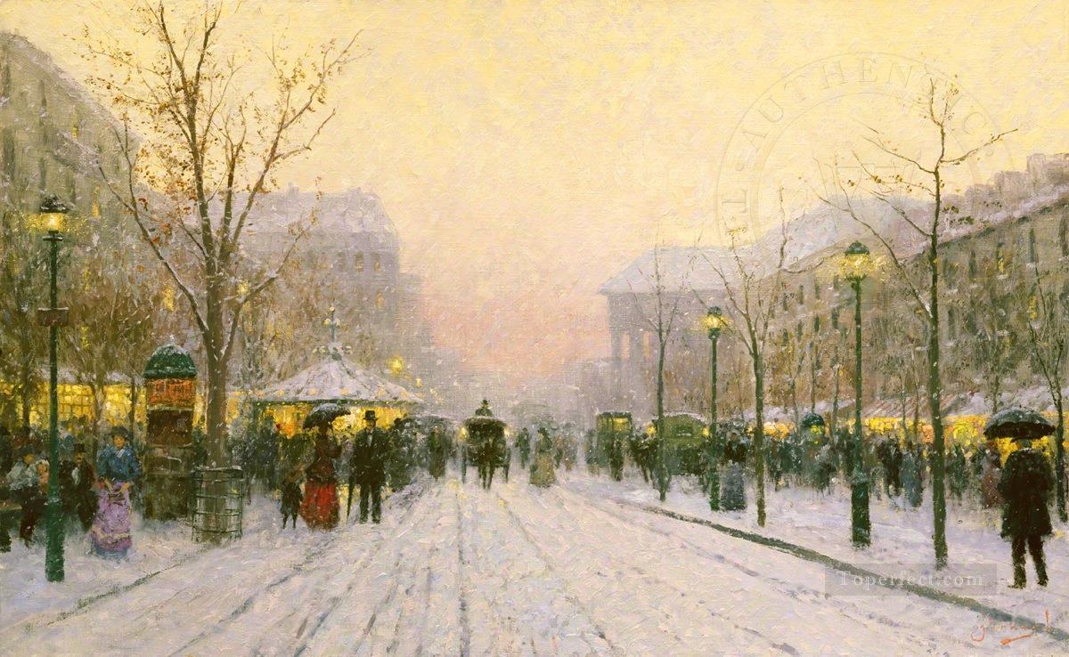 Paris Snowfall TK Oil Paintings